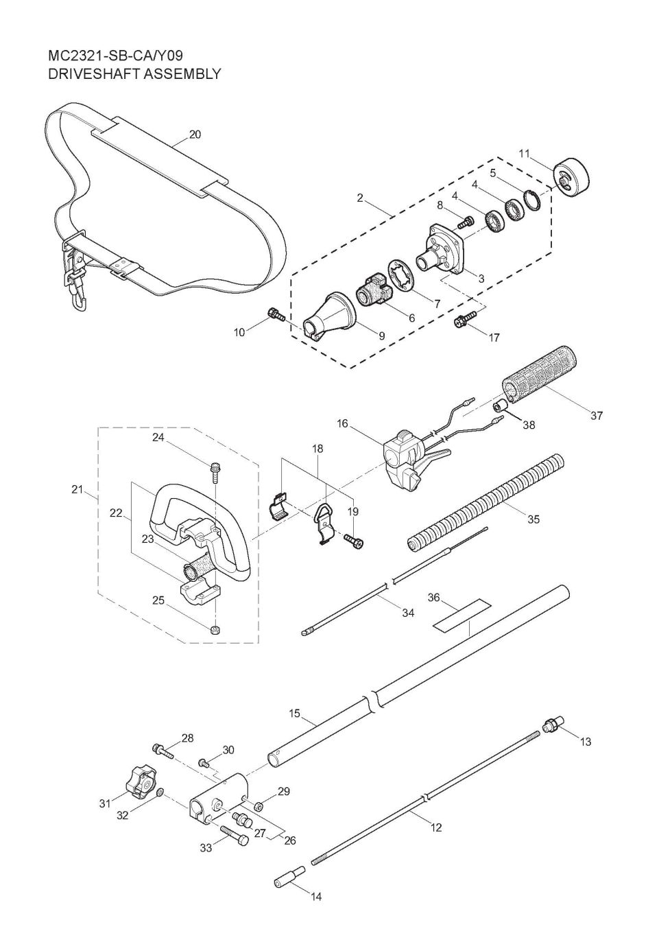 Maruyama Parts Lookup - MC2321-SB-CA Parts Diagrams|MC2321-SB-CA ...