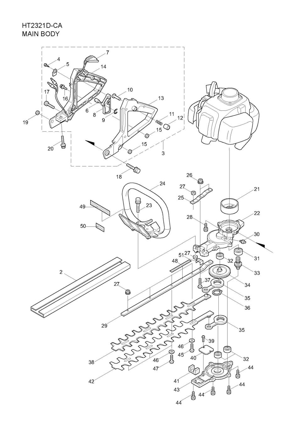 Maruyama Parts Lookup - HT2321D-CA Parts Diagrams|HT2321D-CA Main Body