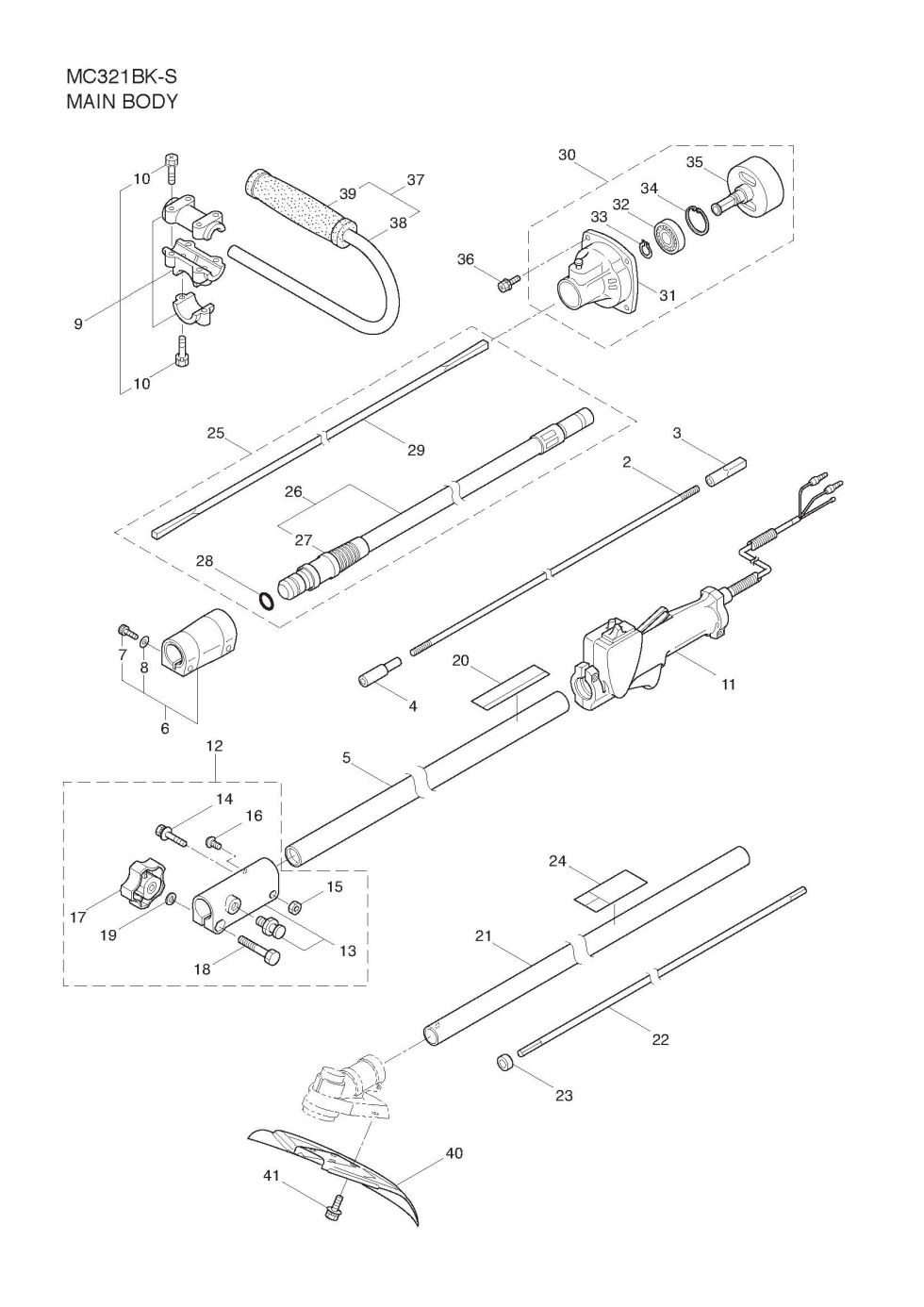 Maruyama Parts Lookup - MC321BK-S Parts Diagrams|MC321BK-S Main Body